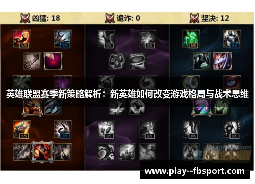 英雄联盟赛季新策略解析：新英雄如何改变游戏格局与战术思维